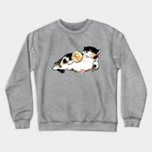 Lady fat cat Crewneck Sweatshirt